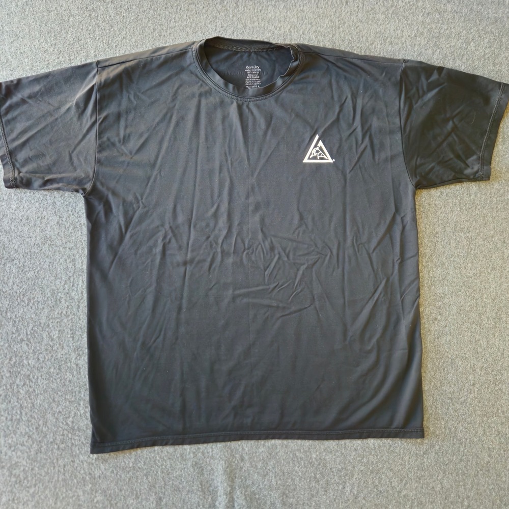 Gracie Jiu-Jitsu KOREDRY Water Repellent Rash Guard Shirt Mens XL Black USA Made